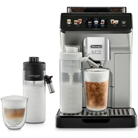 De'Longhi Eletta Explore - LatteCrema - Zilver met €43 gratis koffie én €100 Cashback