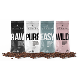 Mister Barish koffiebonen RAW, PURE, EASY em WILD