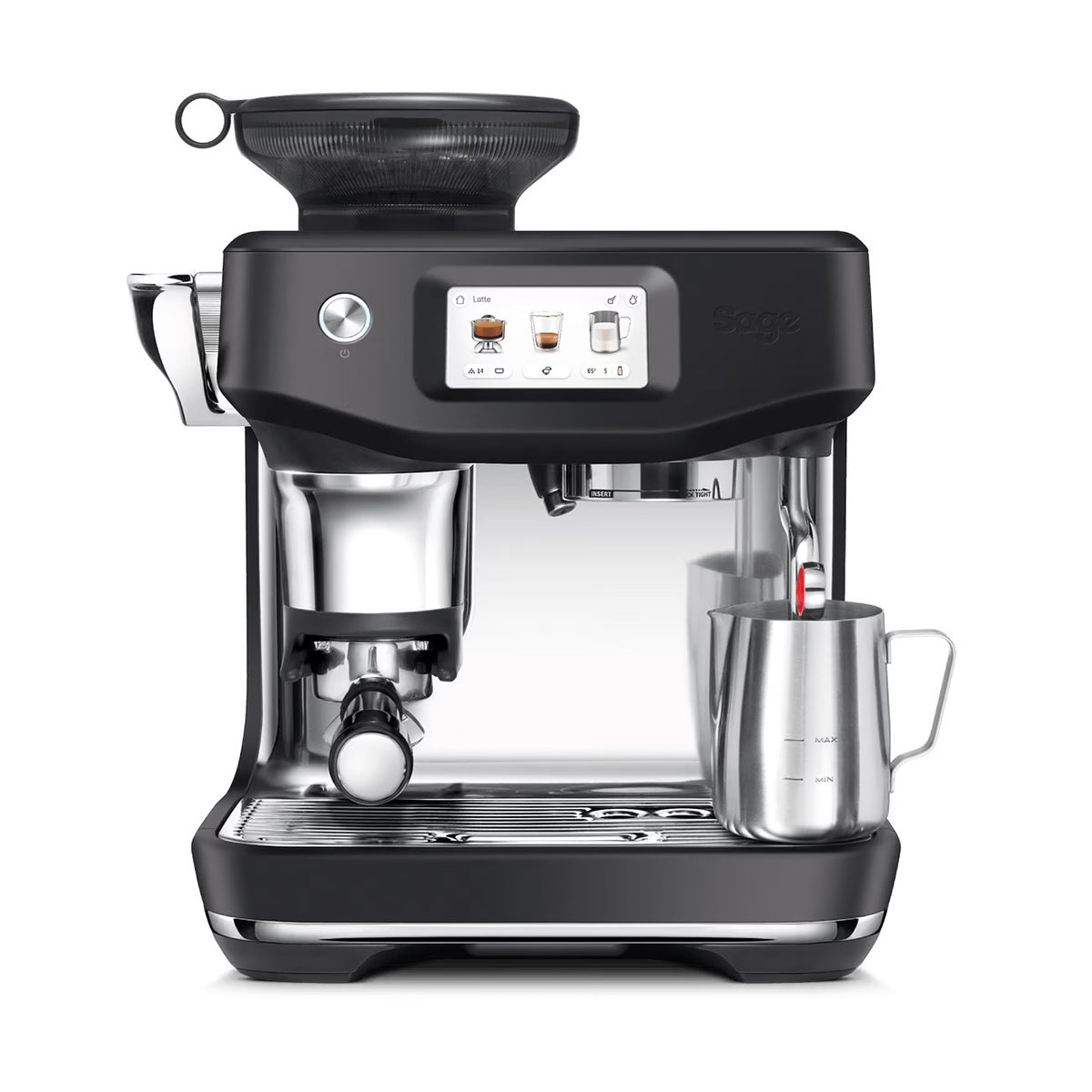 Sage Barista Touch Impress Black Truffle Bean To Cup Espresso Machine sage-barista-touch-impress-black-truffle-bean-to-cup-espresso-machine