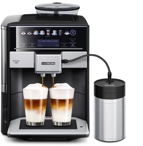 Siemens EQ.6 plus s800 - Saffierzwart Metallic - TE658209RW  met €54 gratis koffie én €70 cashback