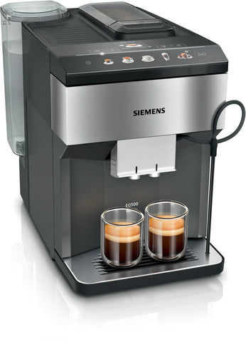 Siemens EQ.500 Classic Connect - Edelstaal zwart - TP516RX3 met €54 gratis koffie én €70 cashback