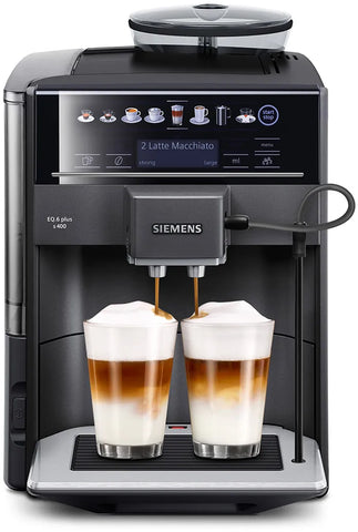 Siemens EQ.6 plus s400 - Saffierzwart Metallic - TE654319RW met €54 gratis koffie én €70 cashback