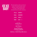 Ice Ice Baby coffee bean Mister Barish - Cold Brew info